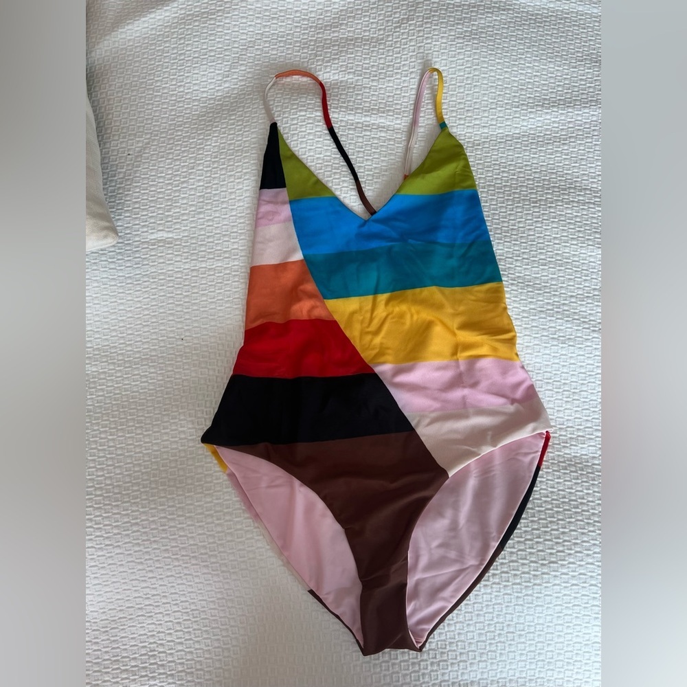 Mara Hoffman Multicolor Striped One-Piece Swimsuit - Picture 3 of 13